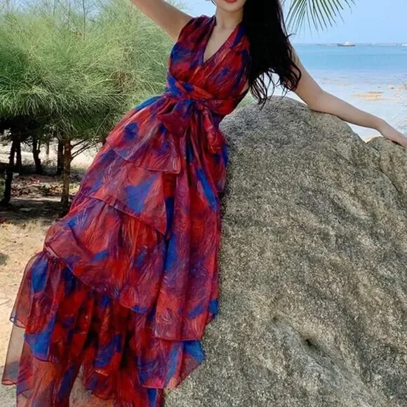 New without tags Colorful Summer Dress - Picture 2 of 5